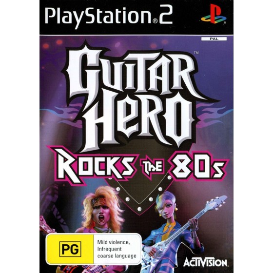 Guitar Hero Rocks the 80s - PS2