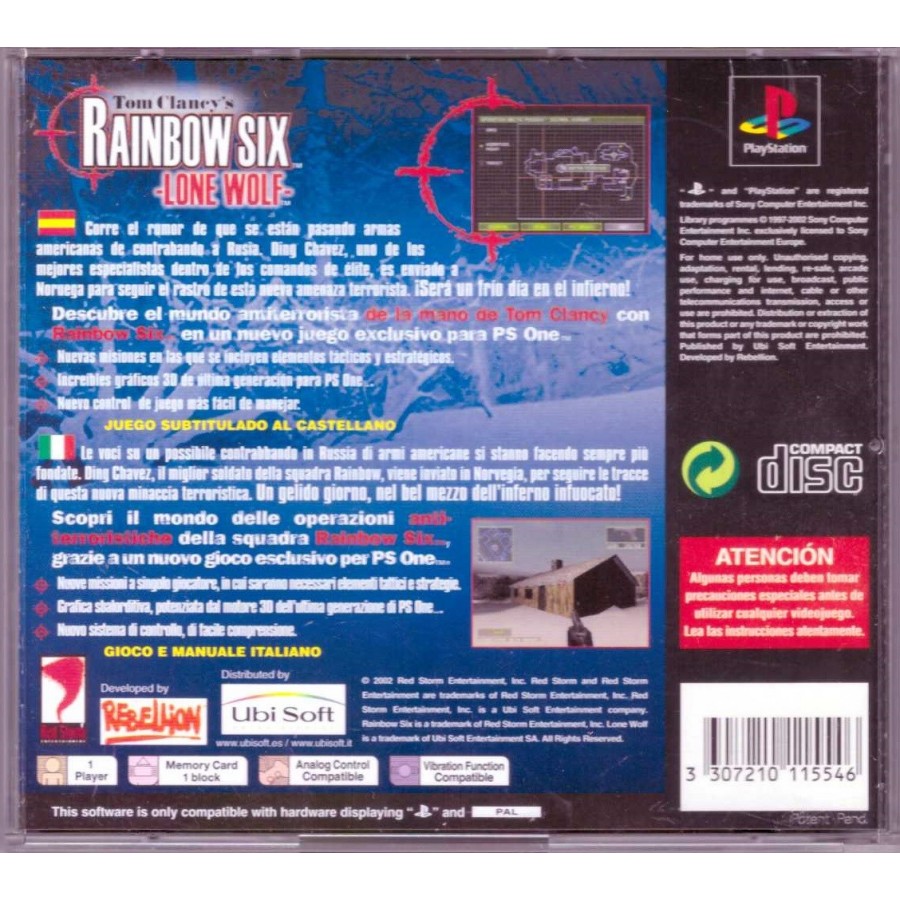 Tom Clancy's Rainbow Six Lone Wolf - PS1