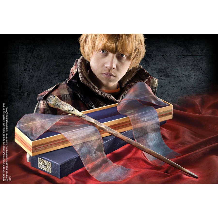 The Noble Collection Replica - Bacchetta di Ron Weasley (Deluxe Edition) - Harry Potter