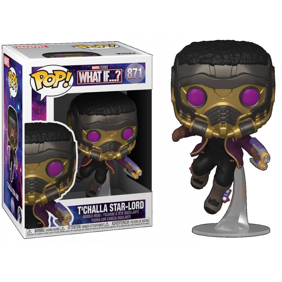Funko Pop - T'Challa Star-Lord (871) - Marvel What If...? - The Gamebusters