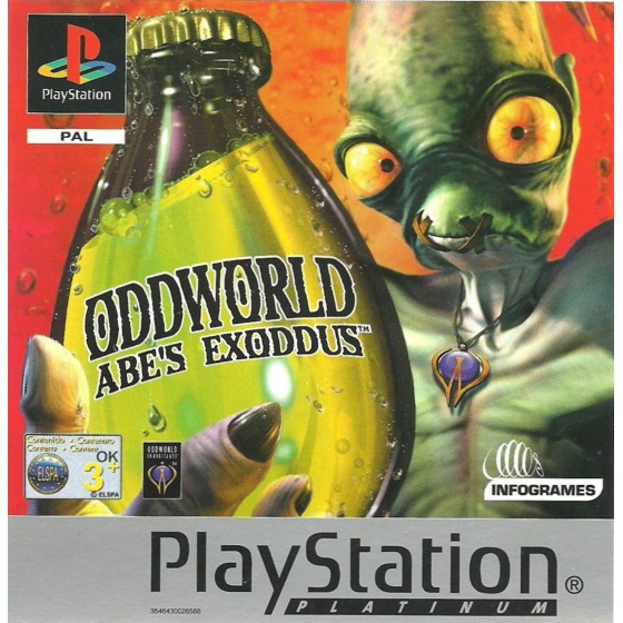 Oddworld Abe's Exoddus Platinum - PS1 usato - The Gamebusters