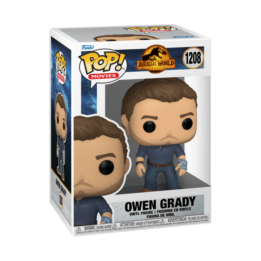 Funko Pop - Owen Grady (1208) - Jurassic World 3 Dominion - The Gamebusters