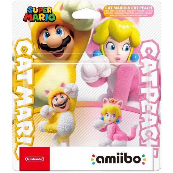 Nintendo Amiibo - Cat Mario & Cat Peach - Super Mario - The Gamebusters