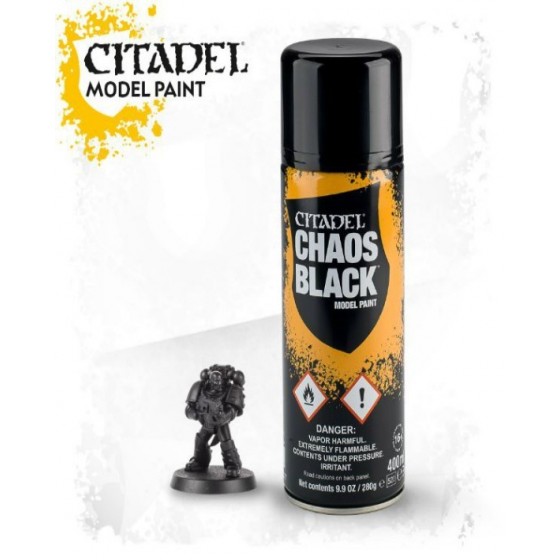 Citadel - Spray - Chaos Black - The Gamebusters
