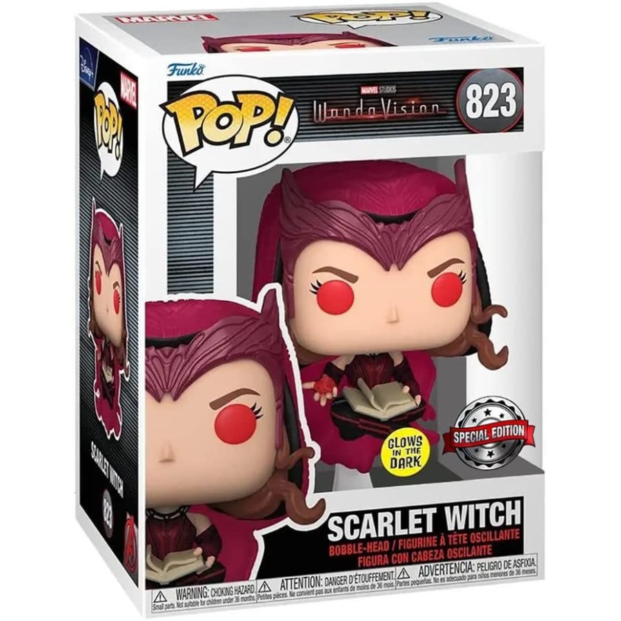 FUNKO POP SCARLET WITCH 823 SPECIAL EDITION GLOW IN THE DARK - THE GAMEBUSTERS