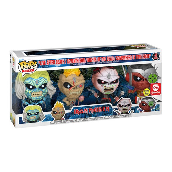 FUNKO POP IRON MAIDEN (4 PACK) THE GAMEBUSTERS