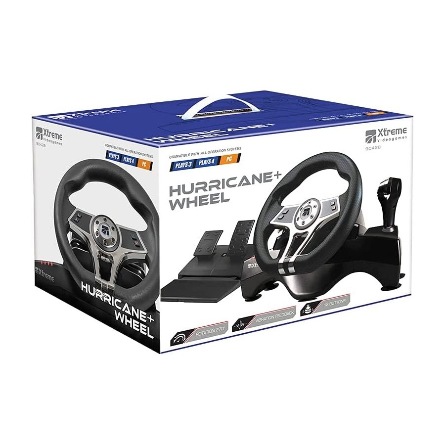 Volante Xtreme Hurricane+, Accessori PS3 / PS4 / PC