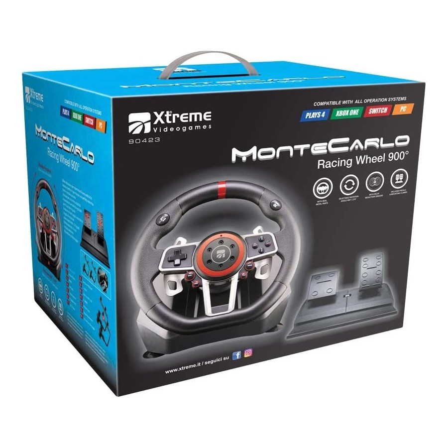 Volante Xtreme Montecarlo, Accessori PS4 / XBOX One / Switch / PC