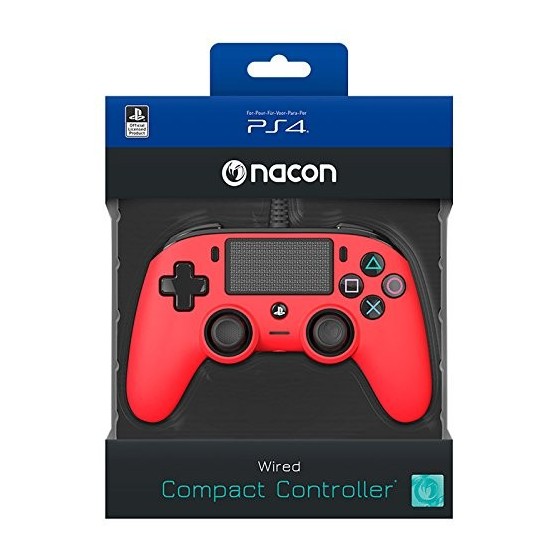 Compact Controller Nacon - Rosso - PS4